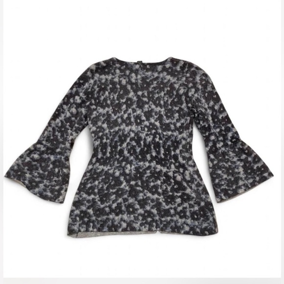 Vintage Y2K INC Angora Blend Bell Sleeve Babydoll Cardigan Cheetah Cozy Large - Picture 5 of 7